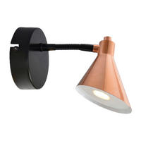 Näve Leuchten LED Wandleuchte NV1212647 Kupfer Metall B/H/T: ca. 23x14x14 cm 1 Brennstellen Copper - Kupfer (23,00/14,00/14,00cm) - Näve Leuchten