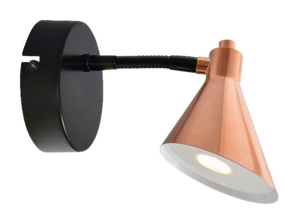 Näve Leuchten LED Wandleuchte NV1212647 Kupfer Metall B/H/T: ca. 23x14x14 cm 1 Brennstellen Copper - Kupfer (23,00/14,00/14,00cm) - Näve Leuchten