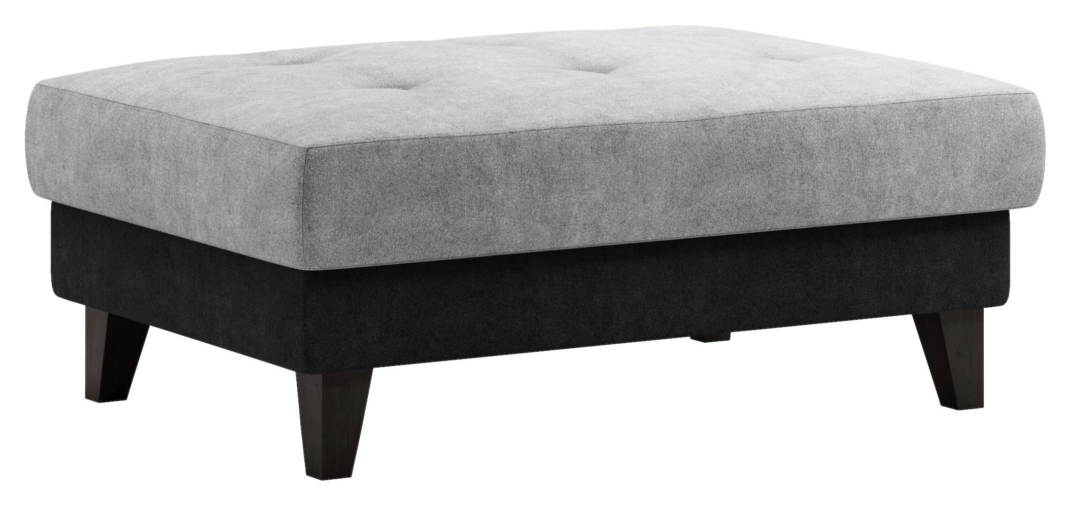 Hocker Ginger grau schwarz B/H/T: ca. 108x45x76 cm Ginger - schwarz/grau (108,00/45,00/76,00cm)