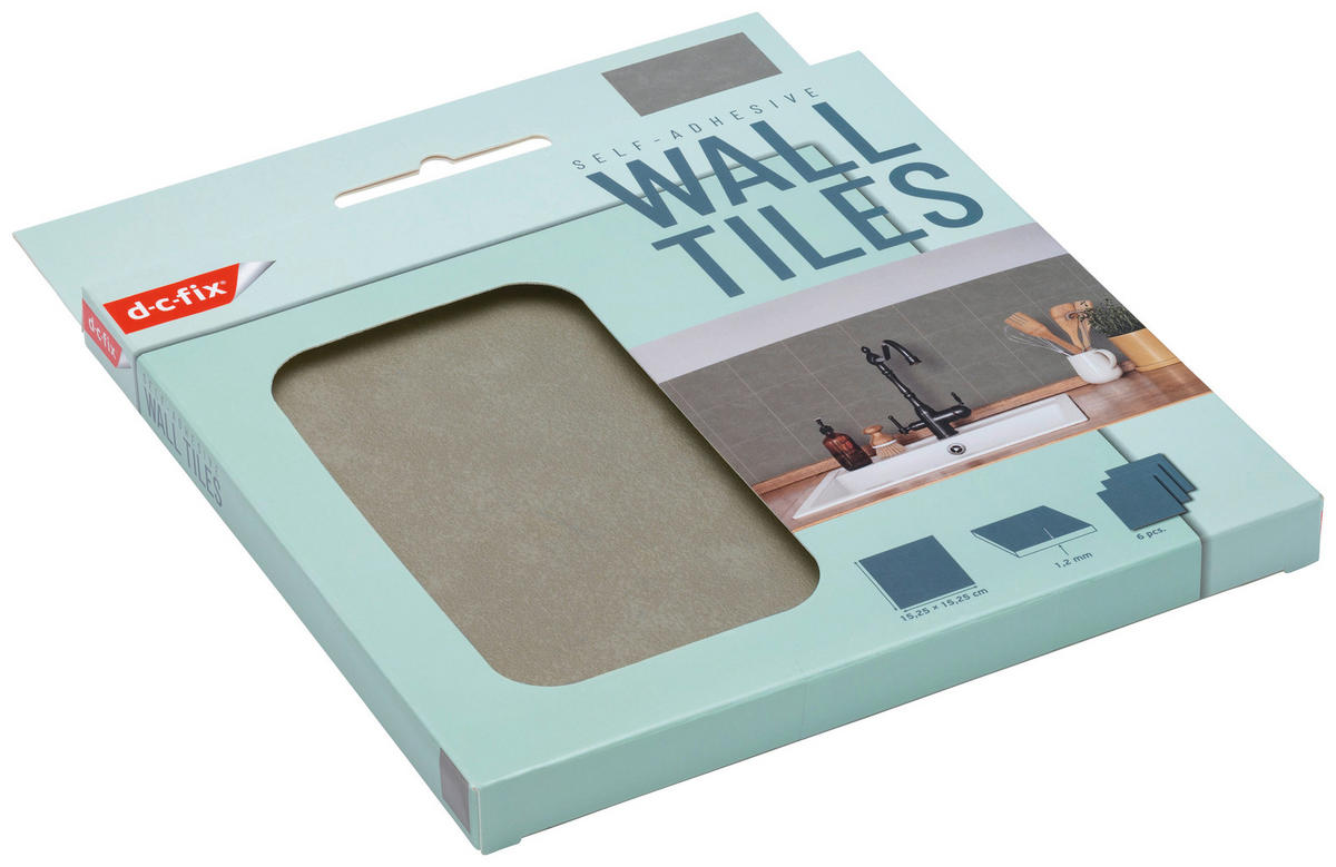 d-c-fix Wandfliese selbstklebend olive B/L: ca. 15,25x15,25 cm Wandfliesen_d-c-fix_selbstklebend - olive (15,25/15,25cm) - d-c-fix