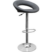 Barhocker FM-120 grau B/H/T: ca. 57x82x51 cm FM-120 - Chrom/grau (57,00/82,00/51,00cm)