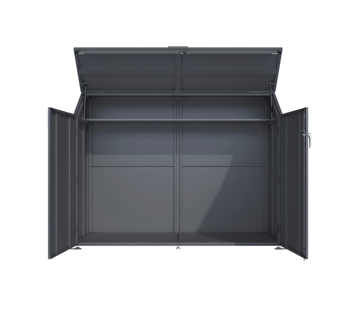 Westmann Fahrradgarage Linea anthrazit B/H/L: ca. 200x154x100 cm Linea - anthrazit (100,00/200,00/154,00cm) - Westmann