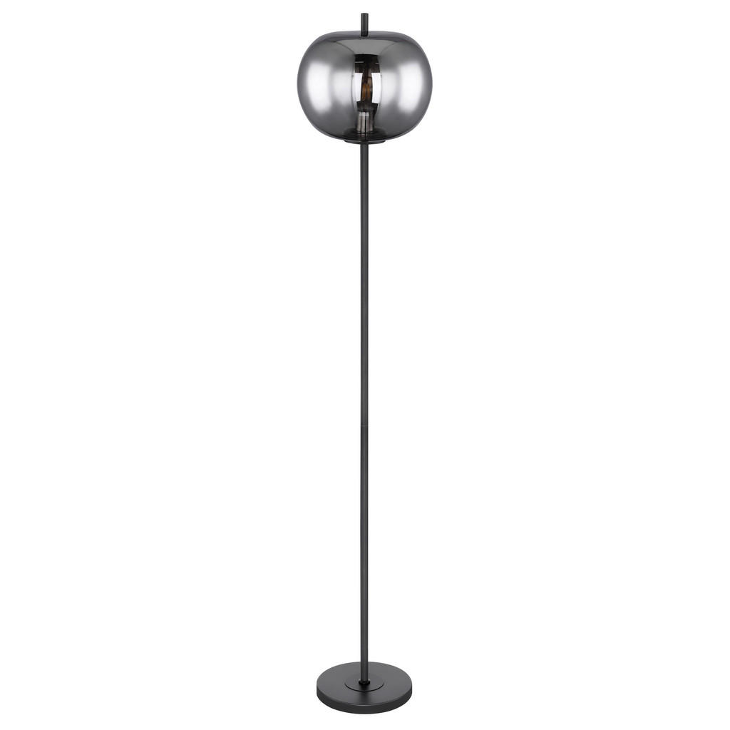 Thumbnail - GLOBO Stehleuchte Blacky 15345S schwarz Metall Glas H/D: ca. 160x30 cm E27 1 Brennstellen