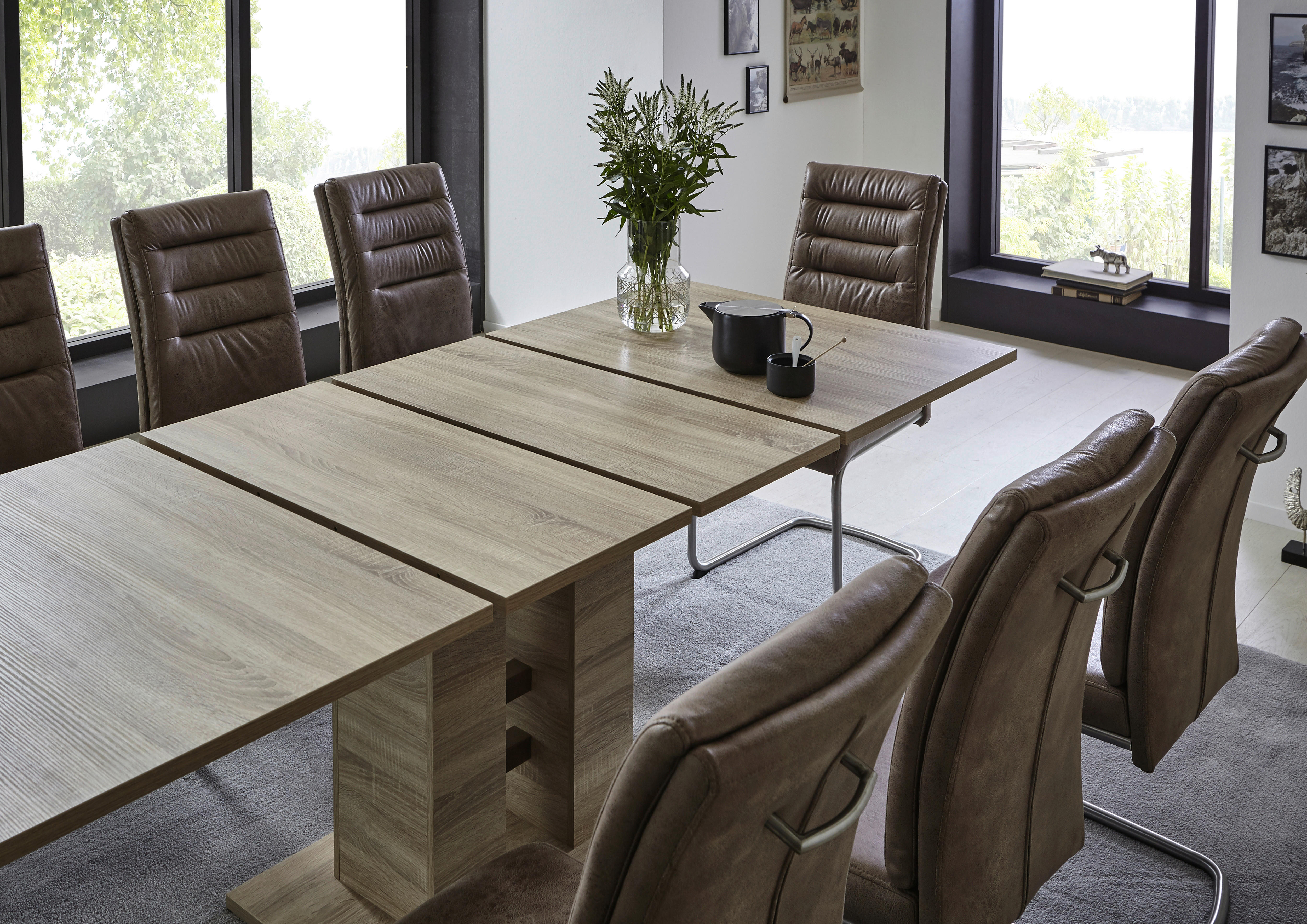 Esstisch HELENA II Eiche Sonoma Nachbildung B/H/T: ca. 140x76x90 cm HELENA II - Eiche (140,00/76,00/90,00cm) - Hela