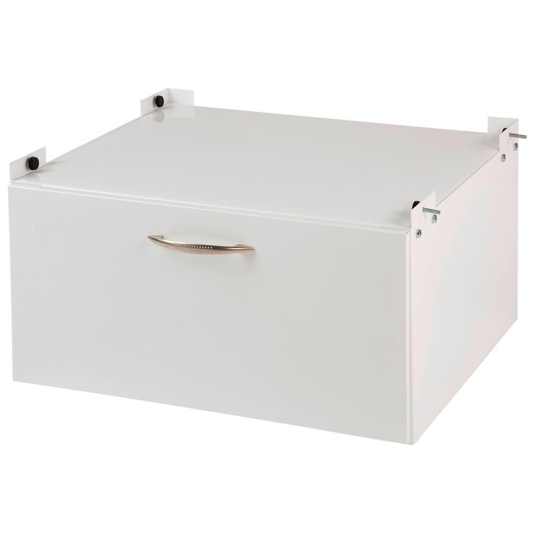 Waschmaschinen-Unterschrank weiß Metall Waschmaschinen-Unterschrank - weiß (61,00/51,00/33,00cm) - POCOline