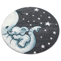 Ayyildiz Teppich KIDS blau D: ca. 120 cm KIDS - blau (120,00cm) - Ayyildiz