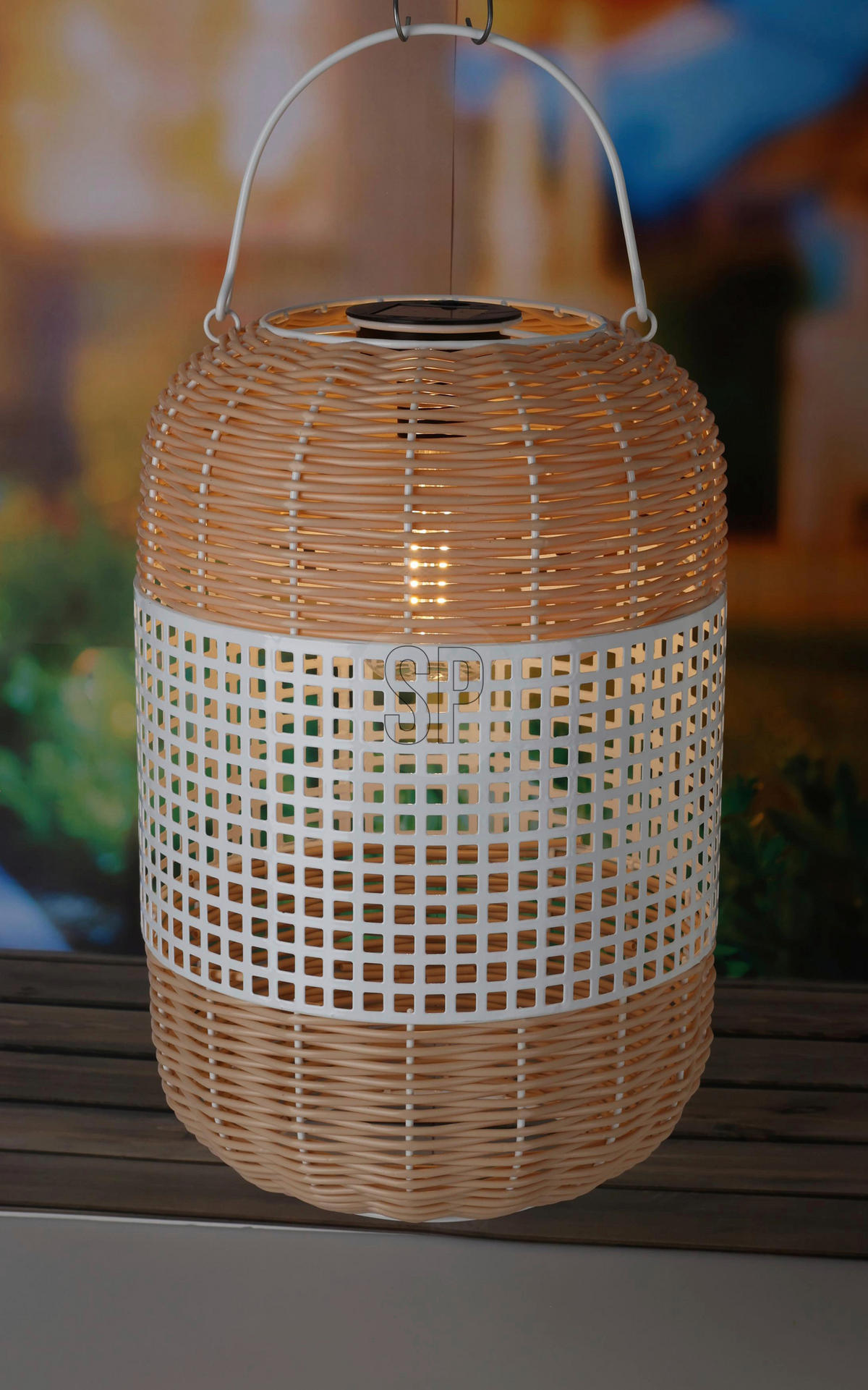 Solarlaterne schwarz Metall B/H/L: ca. 24x24x38 cm Solarlaterne - schwarz (38,00/24,00/24,00cm)