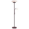 Reality Deckenfluter R40063124 rost weiß Metall Glas H/D: ca. 180x34 cm E27 2 Brennstellen Deckenfluter_Gerry - weiß/rost (34,00/180,00cm) - Reality