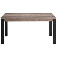 Tisch Emile Eiche Tabak Nachbildung B/H/T: ca. 160x77x90 cm Emile - Eiche/schwarz (160,00/77,00/90,00cm) - Trendteam