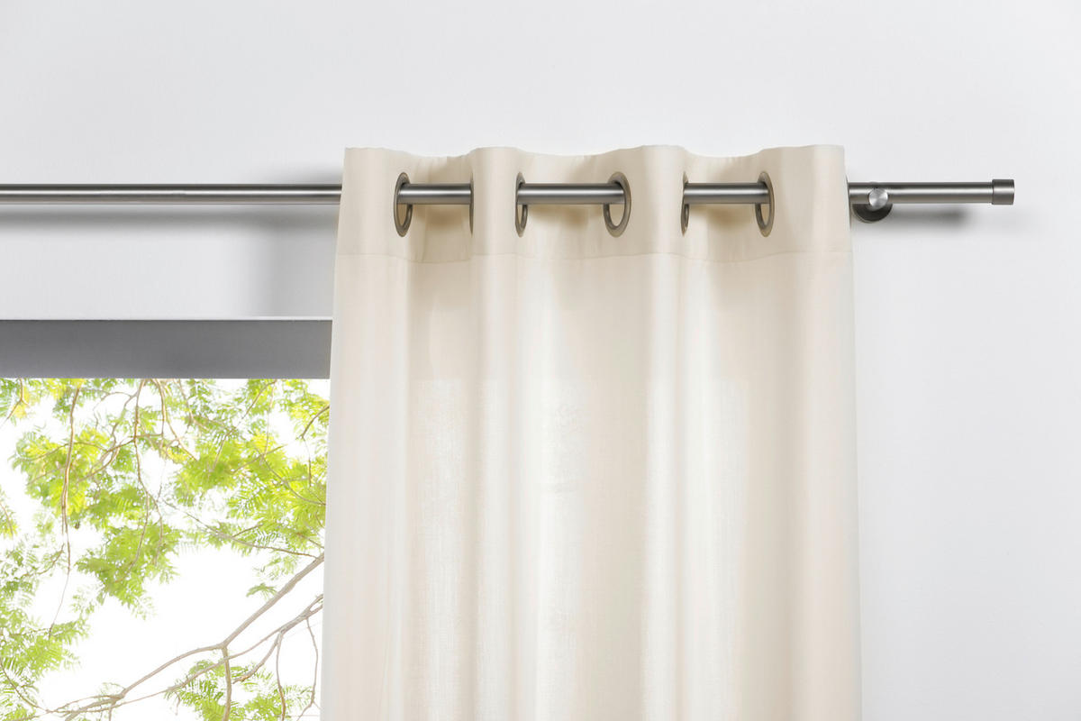 Ösenvorhang 2er Pack Mood ecru B/L: ca. 135x300 cm Mood - ecru (135,00/300,00cm)