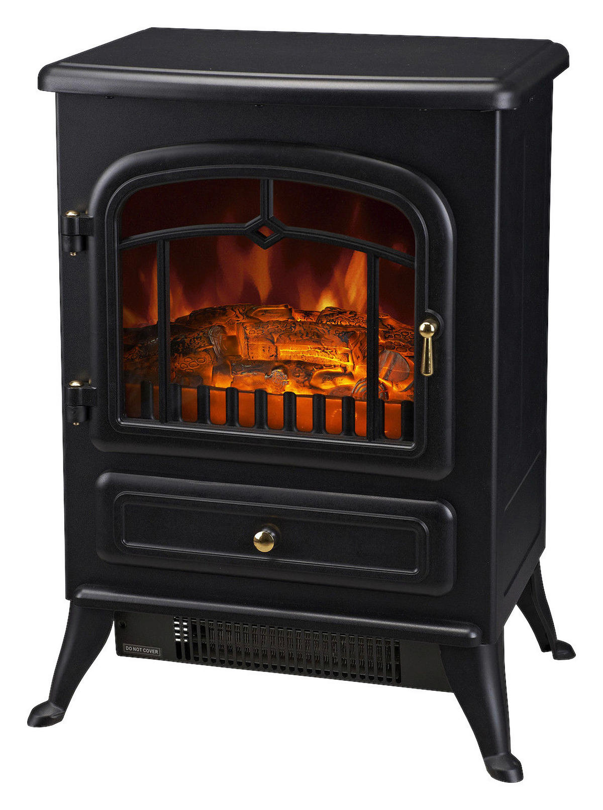 HOMCOM Elektrischer-Kamin MH820-039 schwarz Glas Metall B/H/T: ca. 42x55x28 cm ca. 1850 W Elektrokamin 820-039 - schwarz (42,00/55,00/28,00cm) - HOMCOM
