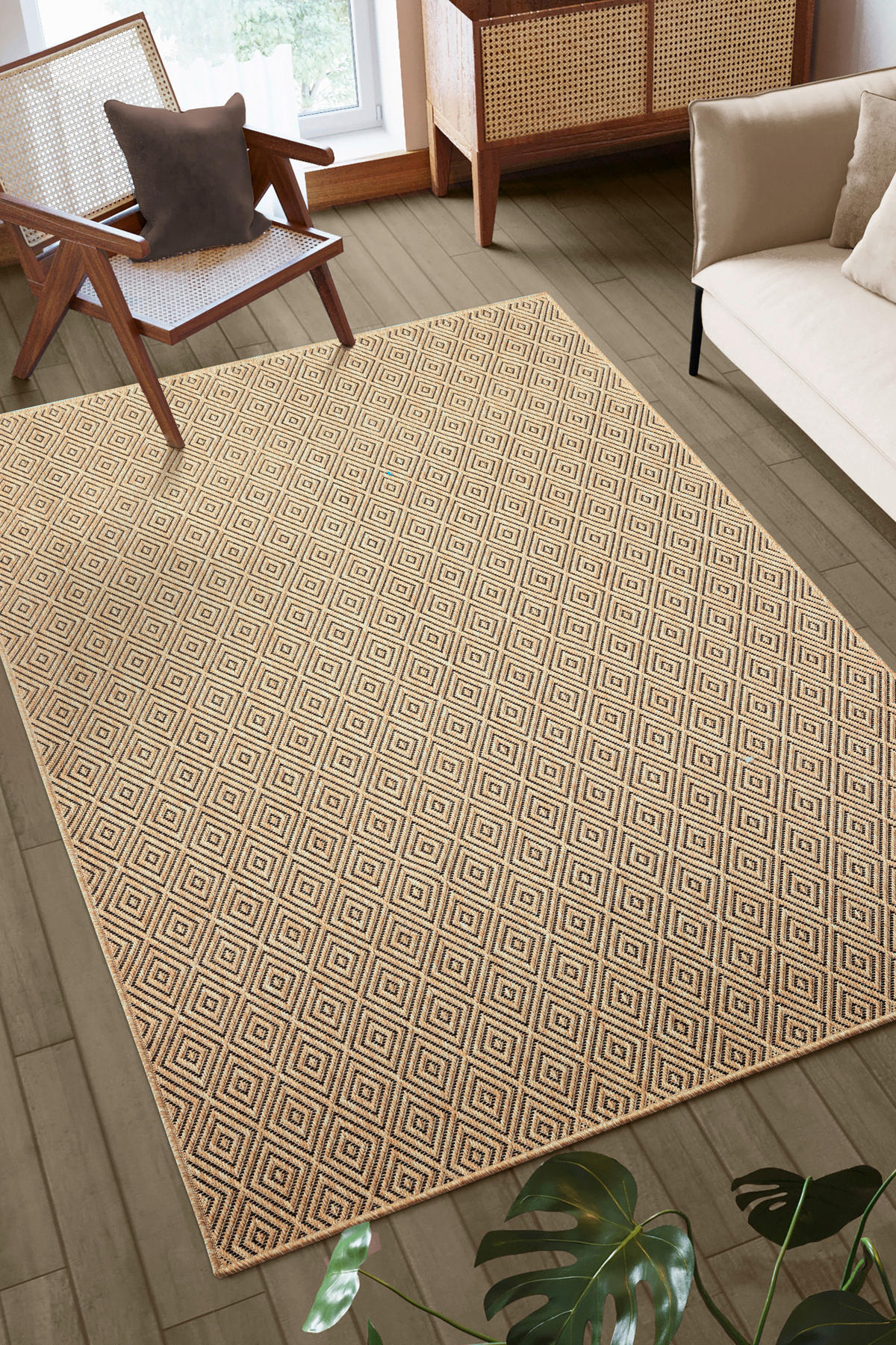 Merinos Teppich Kenzy natur B/L: ca. 120x170 cm Kenzy - natur (120,00/170,00cm) - Merinos