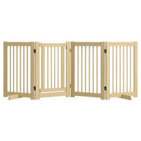 PawHut Schutzgitter natur Kiefer B/H/L: ca. 36x75x204 cm Schutzgitter - natur (204,00/36,00/75,00cm) - PawHut