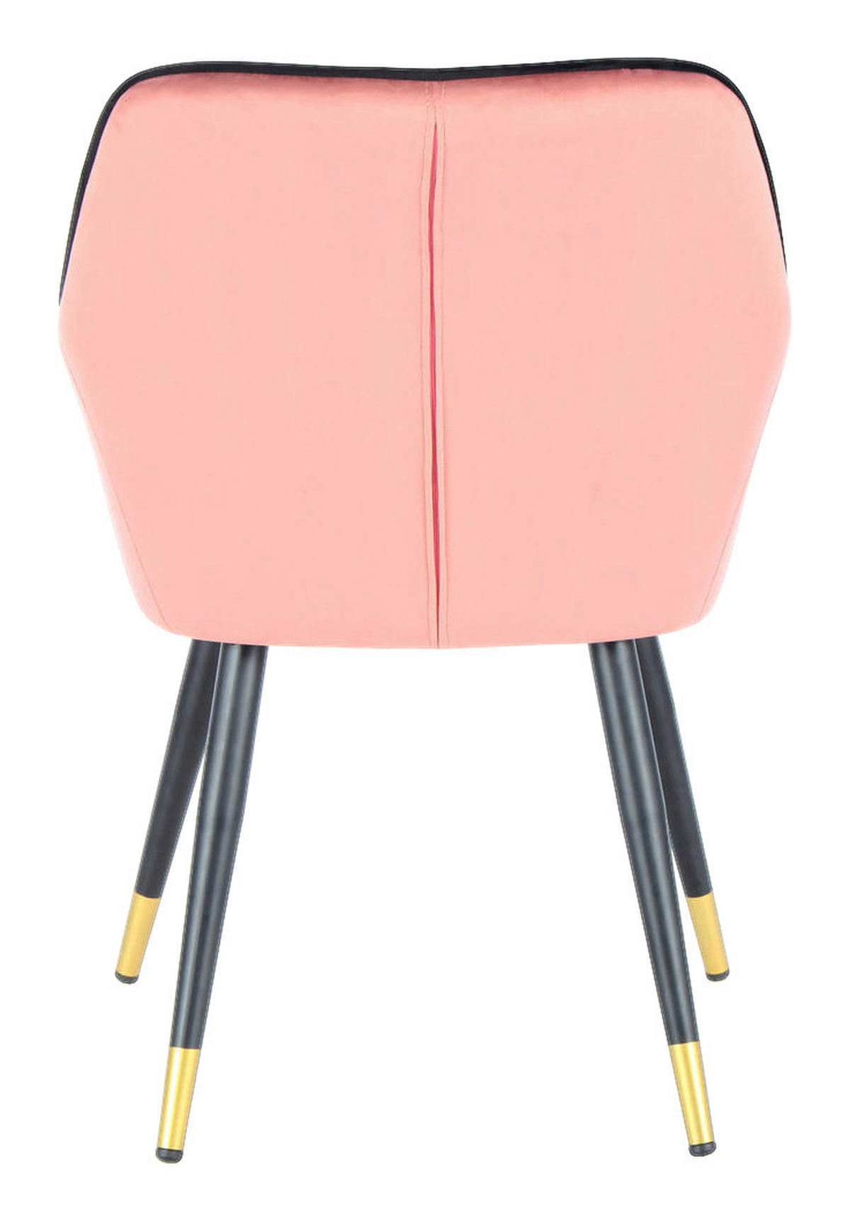 Stuhl Amino 500 rosa Microfaser B/H/T: ca. 58,5x86x61 cm Amino 500 - schwarz/rosa (58,50/86,00/61,00cm) - 360 Living