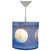 Niermann Dreh-Pendelleuchte 123 blau Kunststoff D: ca. 25 cm E27 1 Brennstellen Bärchen - blau (25,00cm) - Niermann