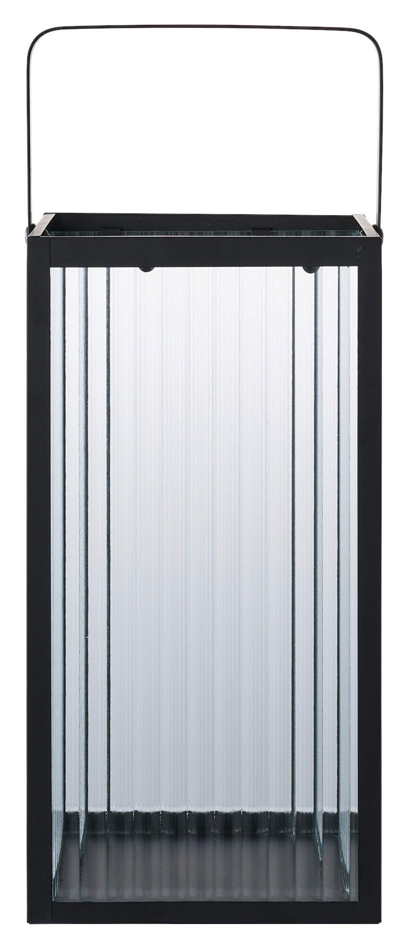 Laterne Almonte natur B/H/L: ca. 15x30x15 cm Almonte - natur/schwarz (15,00/15,00/30,00cm)