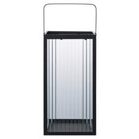 Laterne Almonte natur B/H/L: ca. 15x30x15 cm Almonte - natur/schwarz (15,00/15,00/30,00cm)
