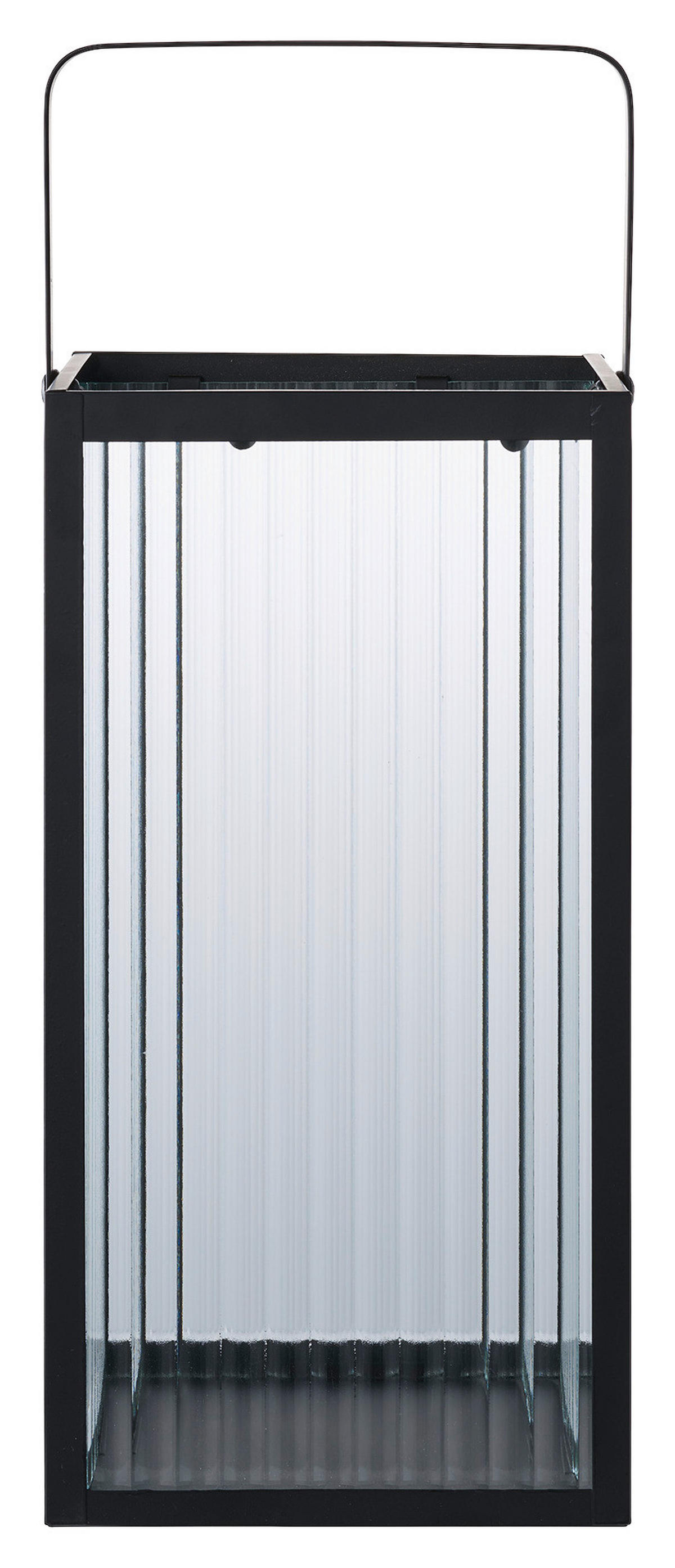 Laterne Almonte natur B/H/L: ca. 15x30x15 cm Almonte - natur/schwarz (15,00/15,00/30,00cm)