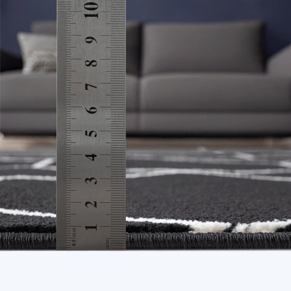 Sanat Teppich Trellis schwarz B/L: ca. 160x230 cm Trellis - schwarz (160,00/230,00cm) - Sanat