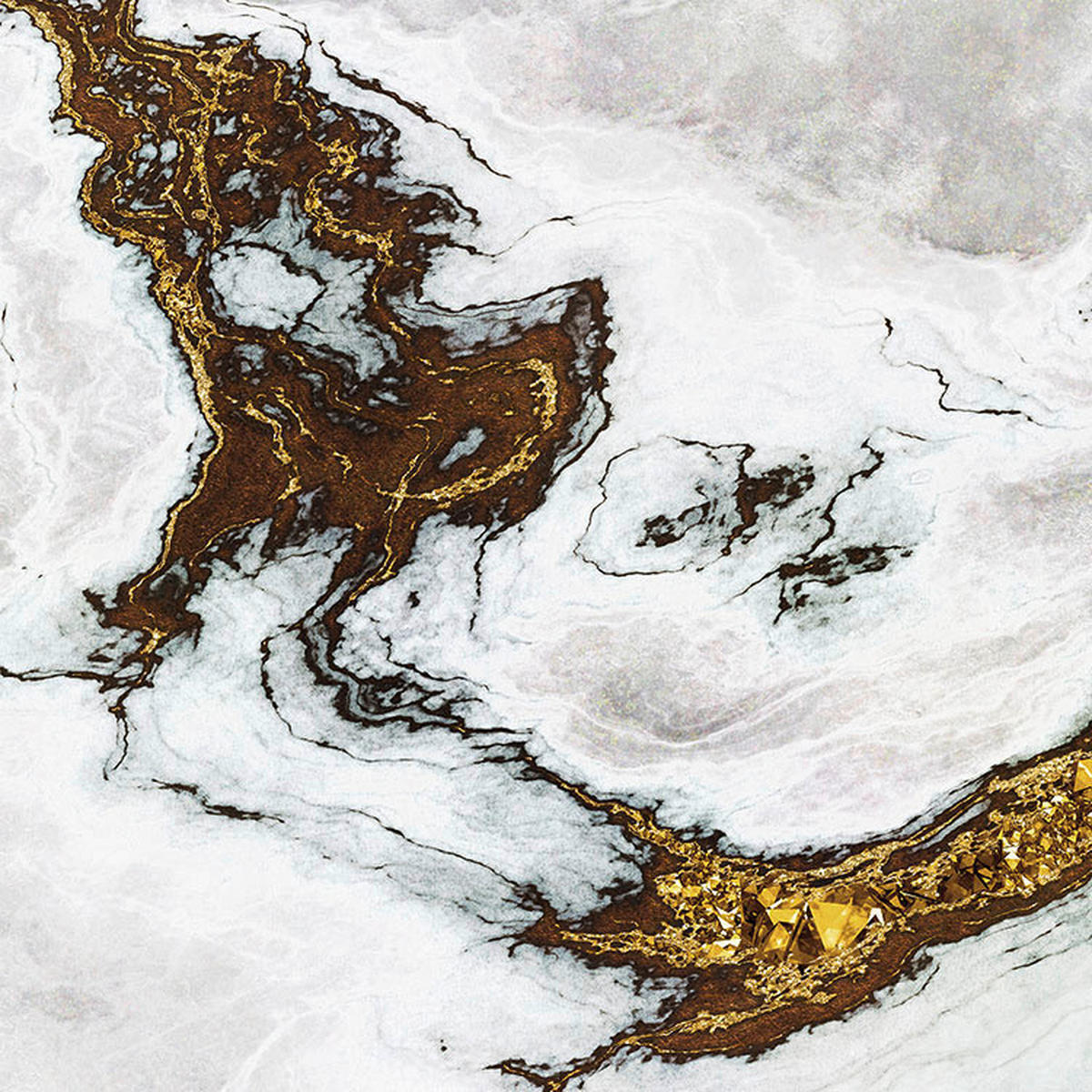 Komar Fototapete Marble Vibe D: ca. 125 cm Marble Vibe - (125,00cm) - Komar