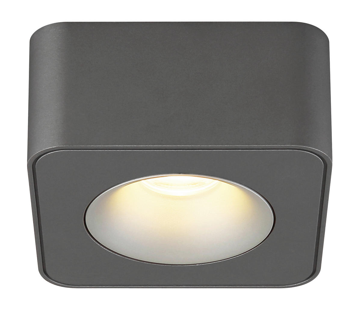 GLOBO LED-Spot dunkelgrau Aluminium Kunststoff B/H/T: ca. 11,7x5,5x11,7 cm 1 Brennstellen HANGARAU - dunkelgrau (11,70/5,50/11,70cm) - GLOBO