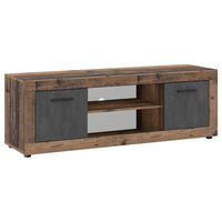 TV-Lowboard LUNA 2D Eiche Old Wood Nachbildung Eiche Matera Nachbildung Beton Optik B/H/T: ca. 140x40x40 cm LUNA 2D - Eiche/Beton (140,00/40,00/40,00cm) - WIPMEB