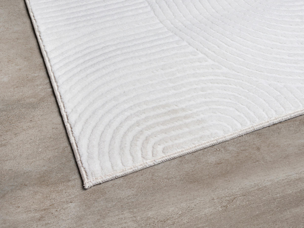 Dinarsu Teppich Stilo offwhite B/L: ca. 200x280 cm Stilo - offwhite (200,00/280,00cm) - Dinarsu