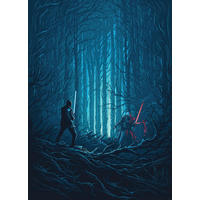 Komar Fototapete Star Wars Wood Fight IADX4-003 B/H: ca. 200x280 cm Star Wars Wood Fight IADX4-003 - (200,00/280,00cm) - Komar