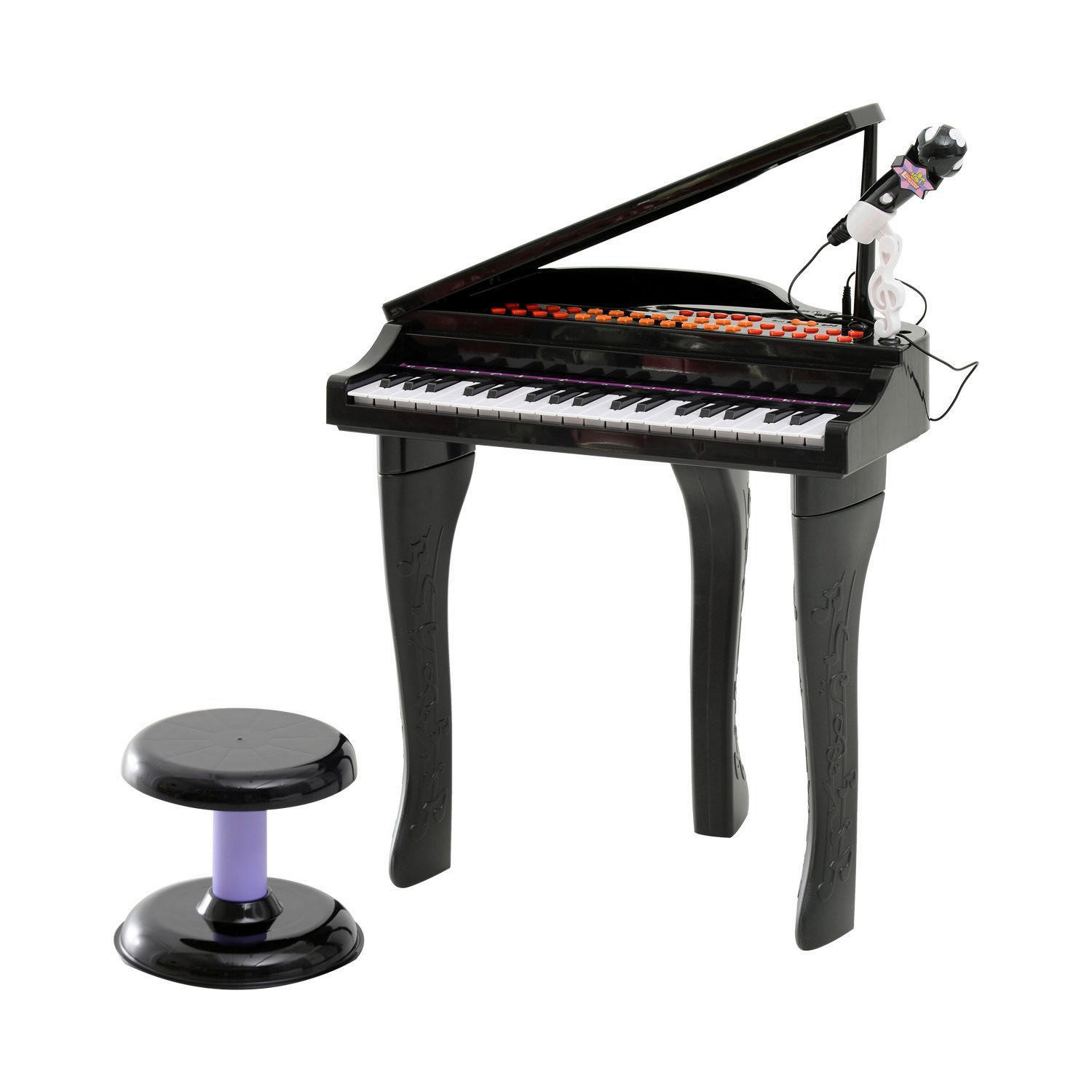 HOMCOM Kinderklavier B/H/L: ca. 39x69x48 cm Kinderklavier_Homcom - schwarz (48,00/39,00/69,00cm) - HOMCOM