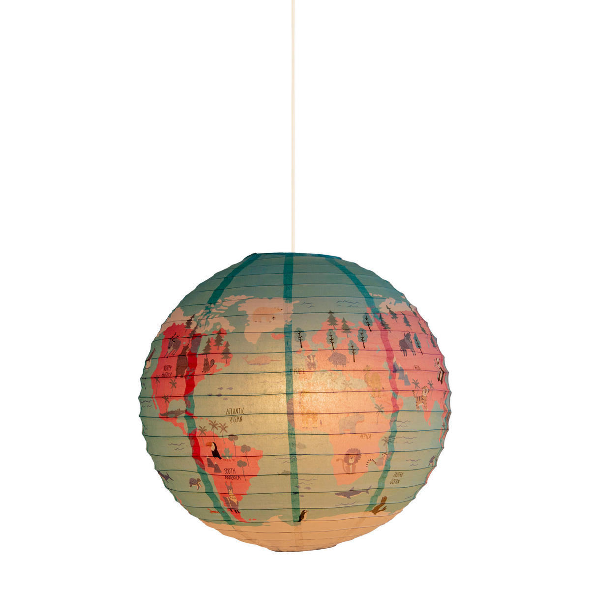 Näve Leuchten Lampenschirm 4135701 multicolor Metall Papier B/H/T: ca. 50x50x50 cm 1 Brennstellen Ballon - multicolor (50,00/50,00/50,00cm) - Näve Leuchten