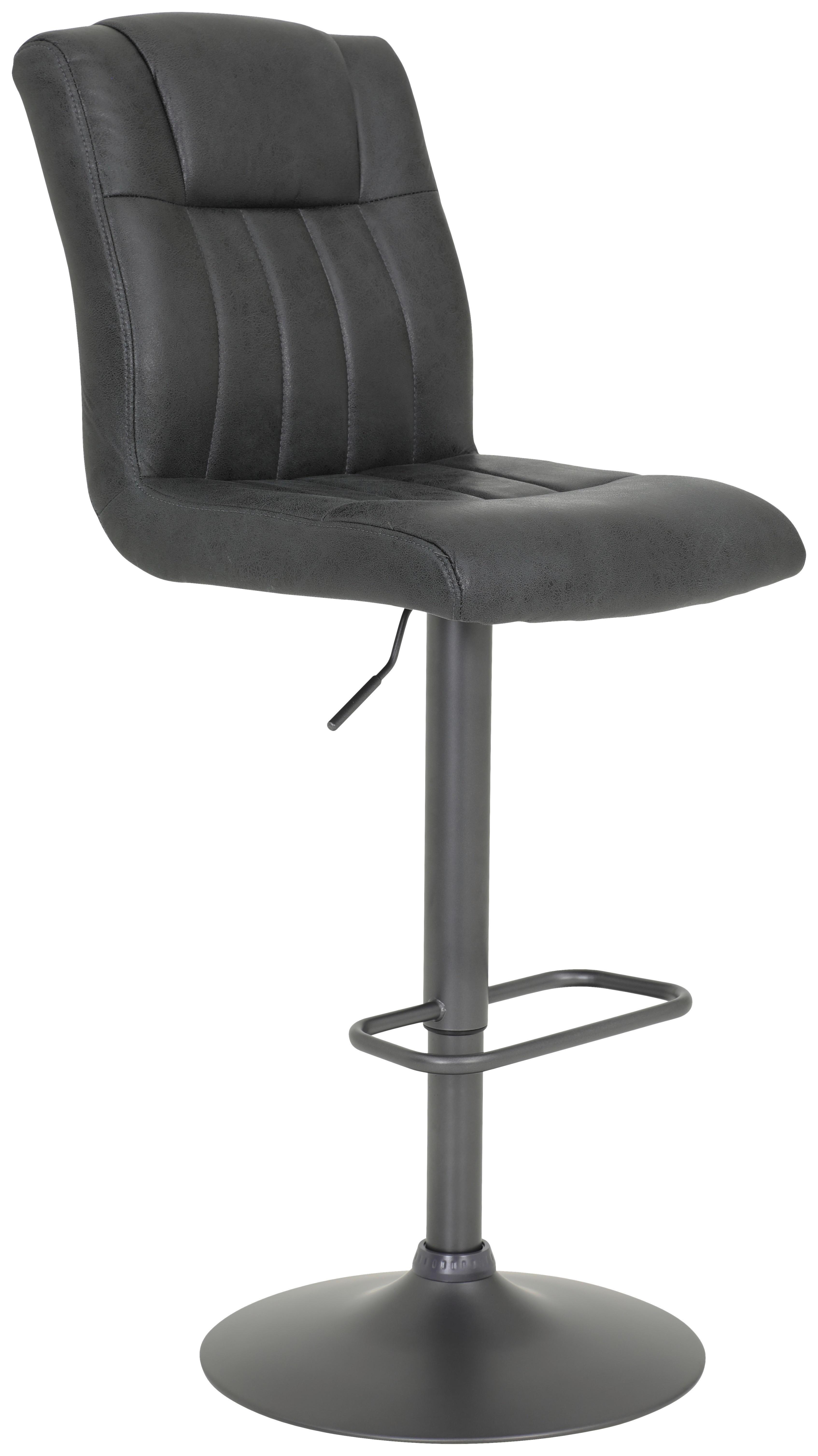 Barhocker Elke anthrazit Vintage B/H/T: ca. 45x102x60 cm Elke - anthrazit/grau (45,00/102,00/60,00cm)