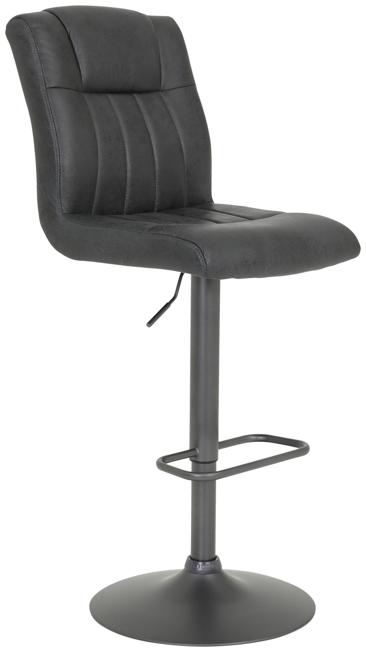 Barhocker Elke anthrazit Vintage B/H/T: ca. 45x102x60 cm Elke - anthrazit/grau (45,00/102,00/60,00cm)