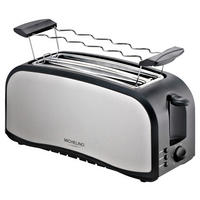 MICHELINO Toastautomat 74292 Edelstahloptik schwarz Edelstahl Kunststoff B/H/L: ca. 14x20x17 cm Toastautomat_74292 - schwarz/Edelstahloptik (17,00/14,00/20,00cm) - MICHELINO
