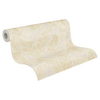 A.S.Creation Vliestapete beige weiß gold B/H/D: ca. 53x1005x9,4 cm Vliestapete - beige/gold (9,40/1005,00cm) - A.S.Creation