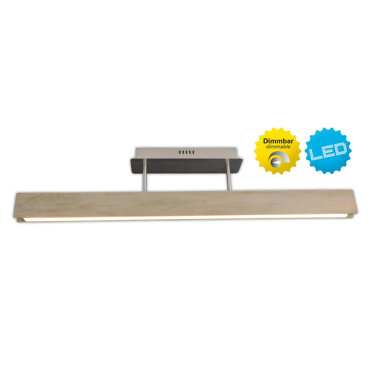 Näve Leuchten Deckenleuchte 1254414 braun Holz Kunststoff Metall B/H/T: ca. 9x21x97,5 cm null 1 Brennstellen Straight - braun (9,00/21,00/97,50cm) - Näve Leuchten