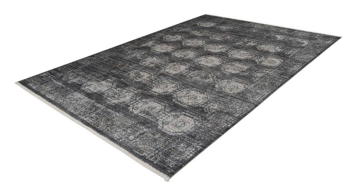 360Living Teppich Baroque anthrazit B/L: ca. 160x230 cm Baroque - anthrazit (160,00/230,00cm) - 360Living
