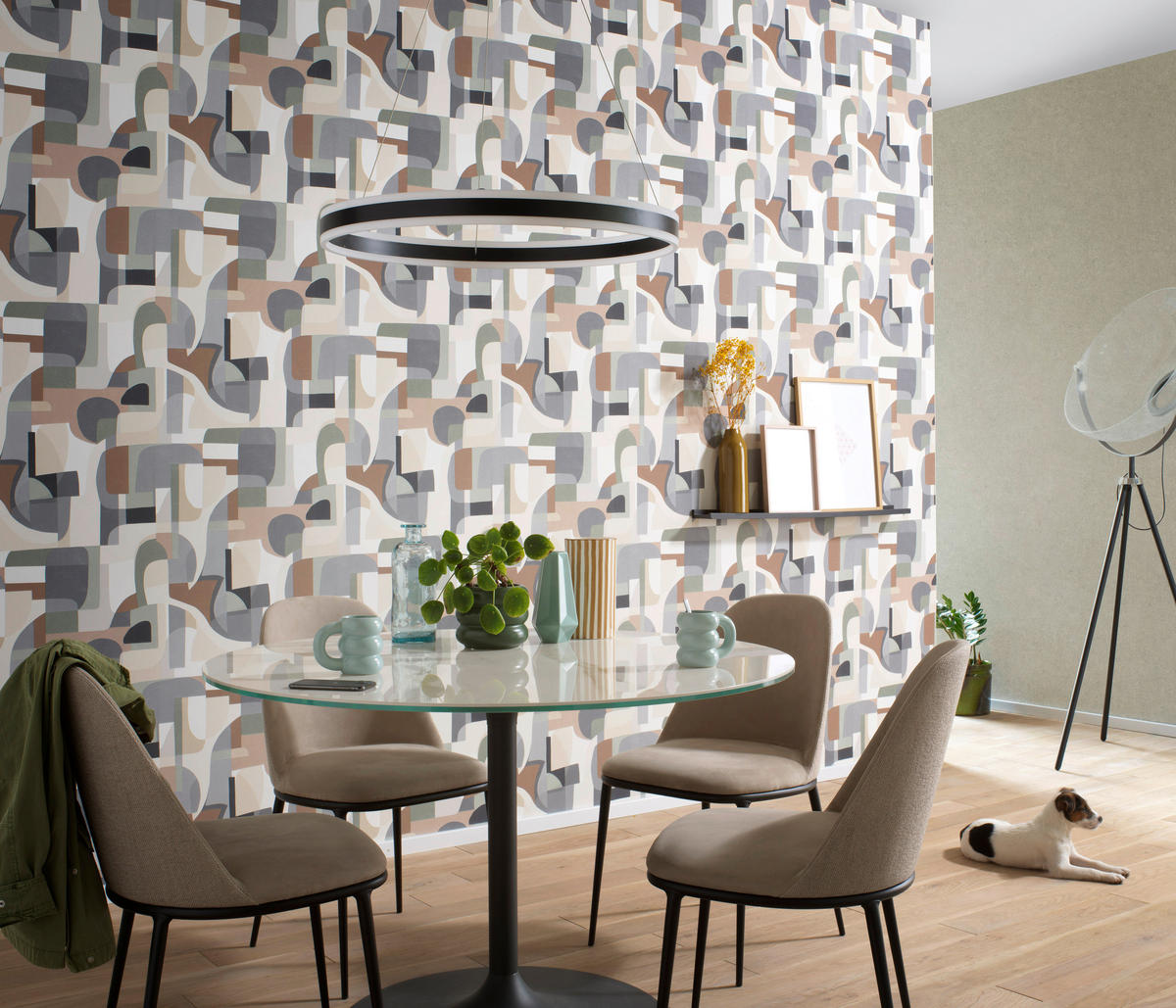 Erismann Vliestapete Abstrakt beige braun grau B/L: ca. 53x1005 cm Vliestapete_10432-11 - beige/braun (53,00/1005,00cm) - Erismann
