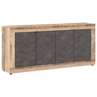Kommode LUNEA Eiche Old Wood hell Nachbildung Eiche Matera Nachbildung B/H/T: ca. 180x86x41,7 cm LUNEA - Eiche (180,00/86,00/41,70cm) - WIPMEB