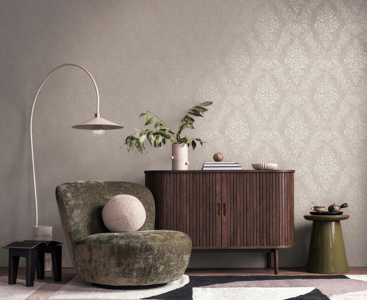 A.S.Creation Vliestapete grau B/H/D: ca. 53x1005x9,1 cm Vliestapete - grau (9,10/1005,00cm) - A.S.Creation