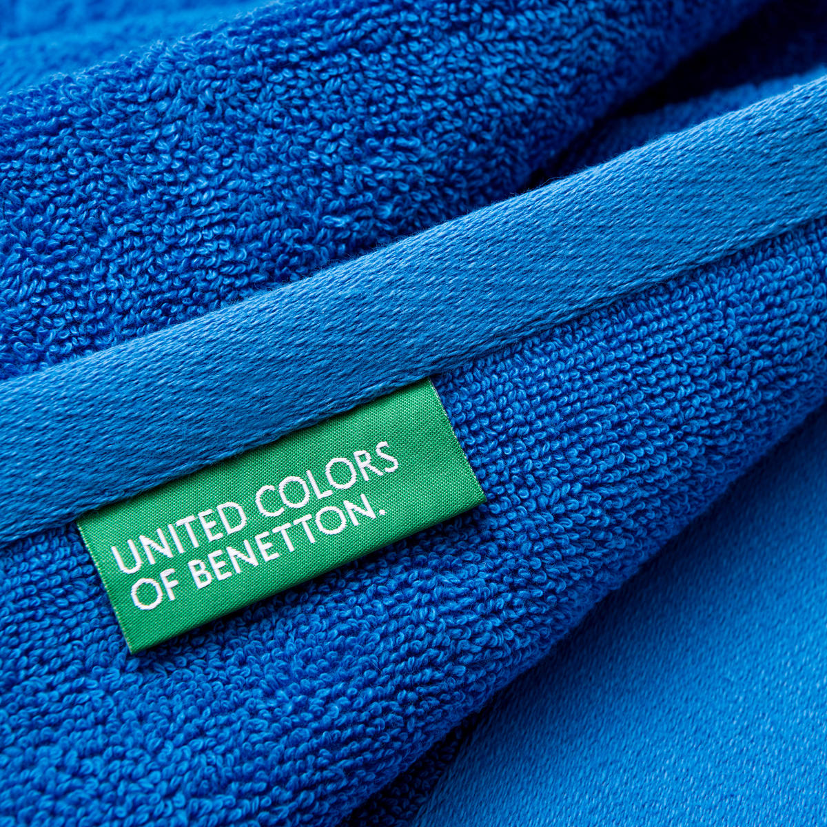 Badetuch blau Baumwolle B/L: ca. 150x90 cm Badetuch 90x150 - blau (150,00/90,00cm) - BENETTON