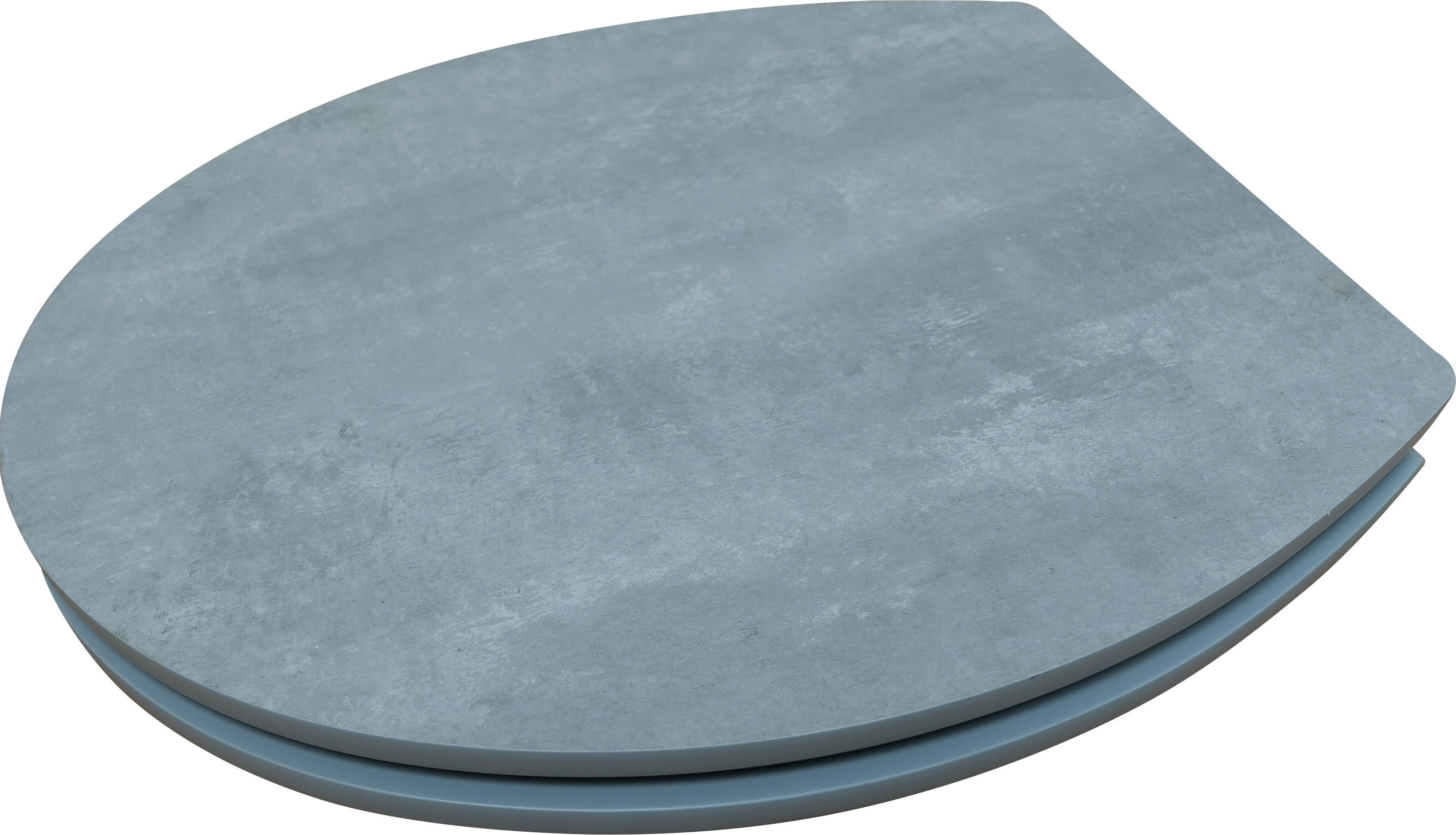 WC-Sitz grau MDF B/H/T: ca. 45x6x38 cm WC-Sitz_Betonoptik MDF - grau (45,00/6,00/38,00cm)