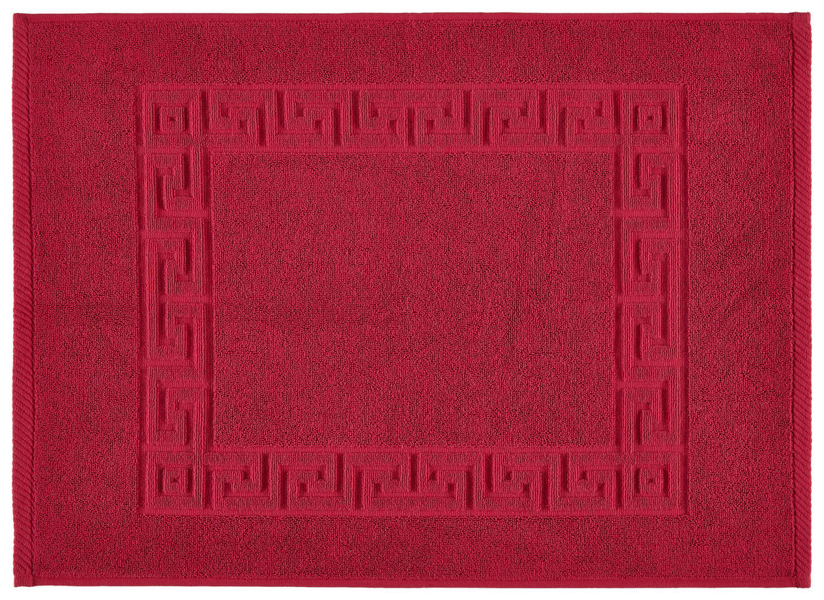 POCOline Duschvorleger Mäander Mäander - rot (50,00/70,00cm) - POCOline