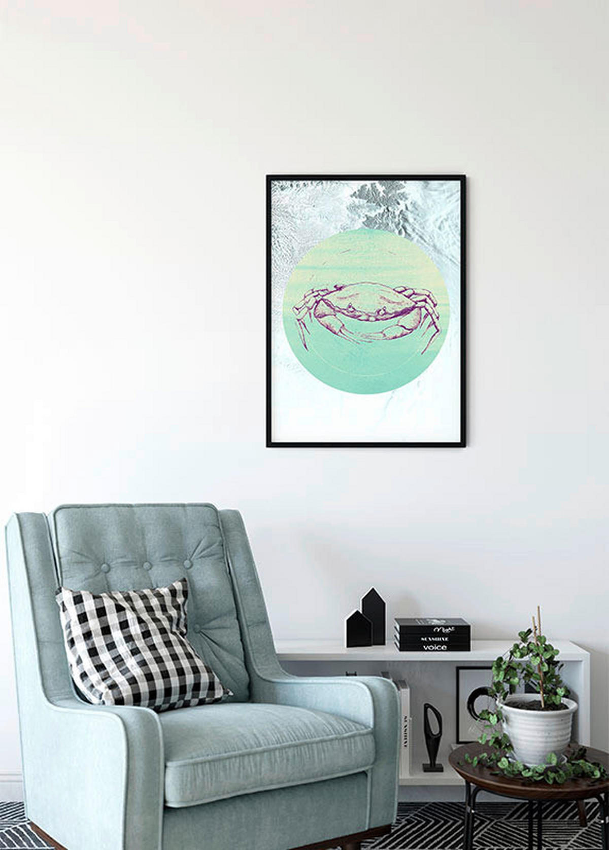 Komar Poster Crab Sea Tiere B/L: ca. 30x40 cm Crab Sea - (30,00/40,00cm) - Komar