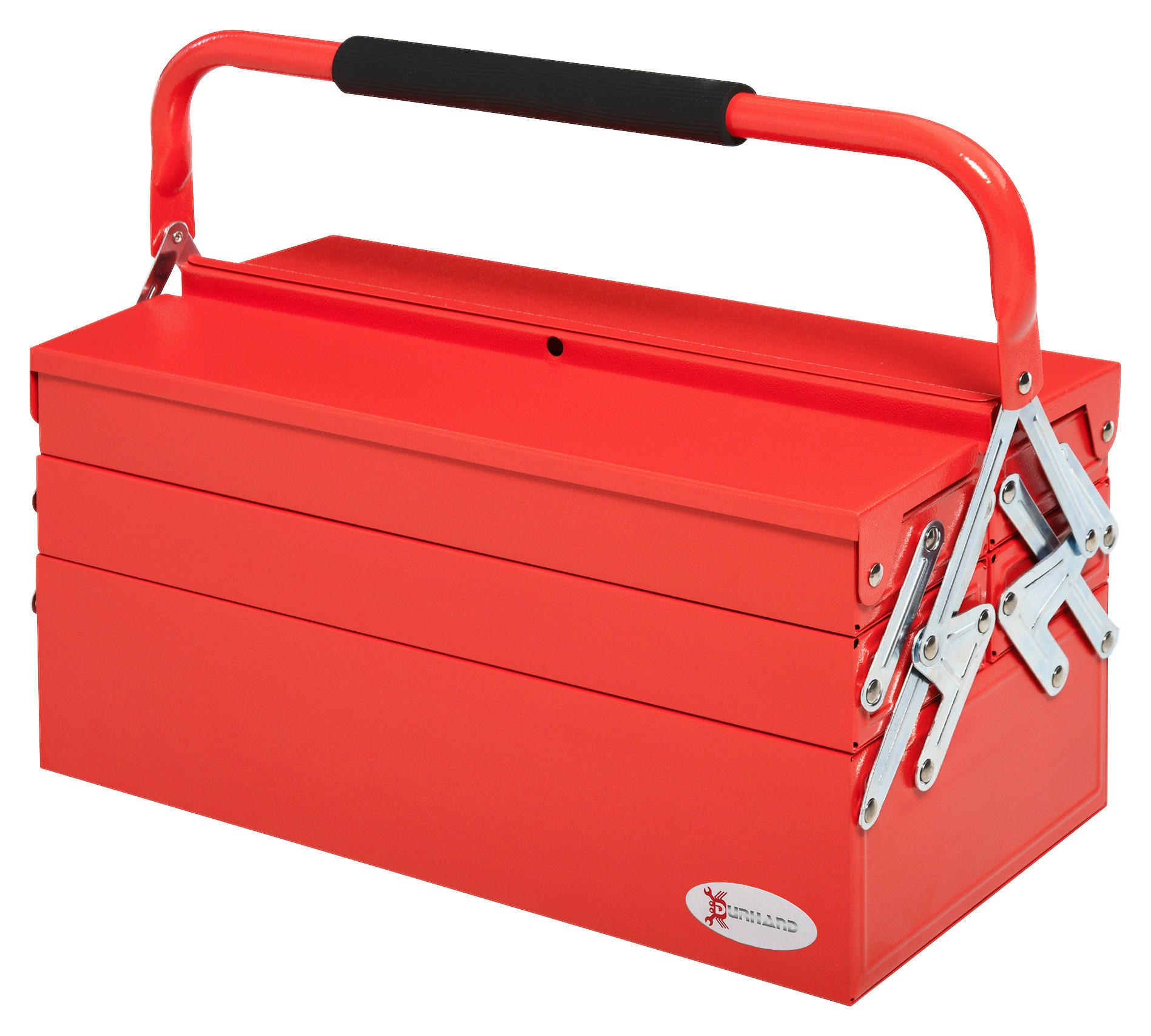 B/H/L: ca. 20x45x34,5 cm Werkzeugkasten - rot (34,50/20,00/45,00cm) - DURHAND