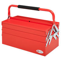 B/H/L: ca. 20x45x34,5 cm Werkzeugkasten - rot (34,50/20,00/45,00cm) - DURHAND