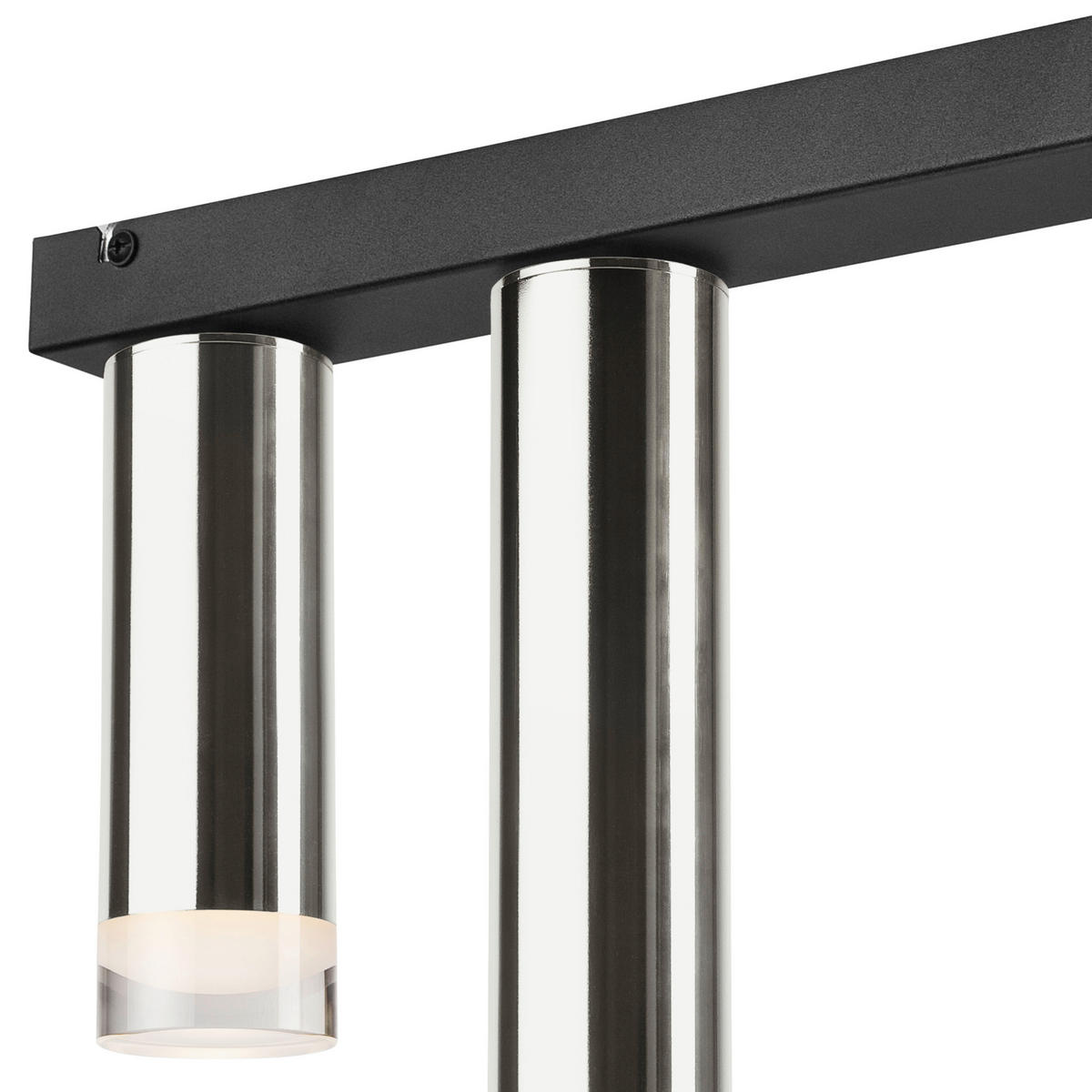 Lamkur Deckenleuchte schwarz Stahl B/H/L: ca. 8x31,5x50 cm E27 2 Brennstellen DIEGO - schwarz (50,00/8,00/31,50cm) - Lamkur