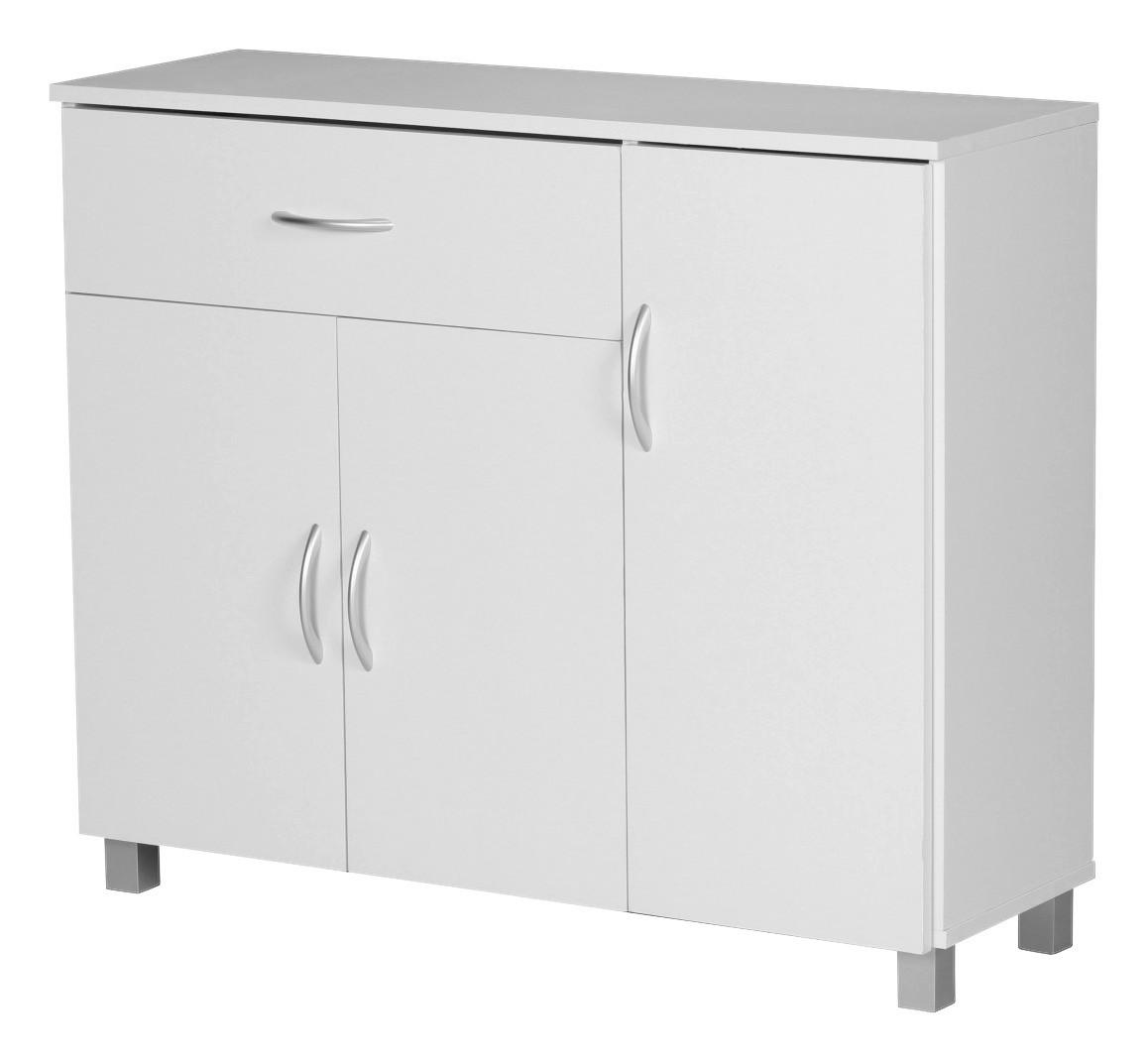 Sideboard weiß silber B/H/T: ca. 90x75x...