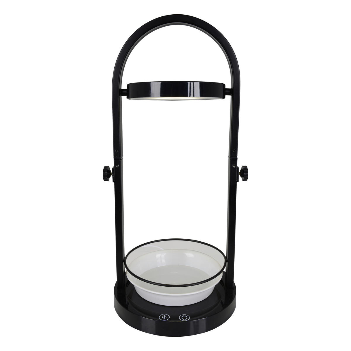 Näve Leuchten Tischleuchte 3176222 schwarz weiß Metall Kunststoff H/D: ca. 53,5x18,2 cm null 20 Brennstellen LED Pflanzen-Tischleuchte h:53,5cm - weiß/schwarz (18,20/53,50cm) - Näve Leuchten