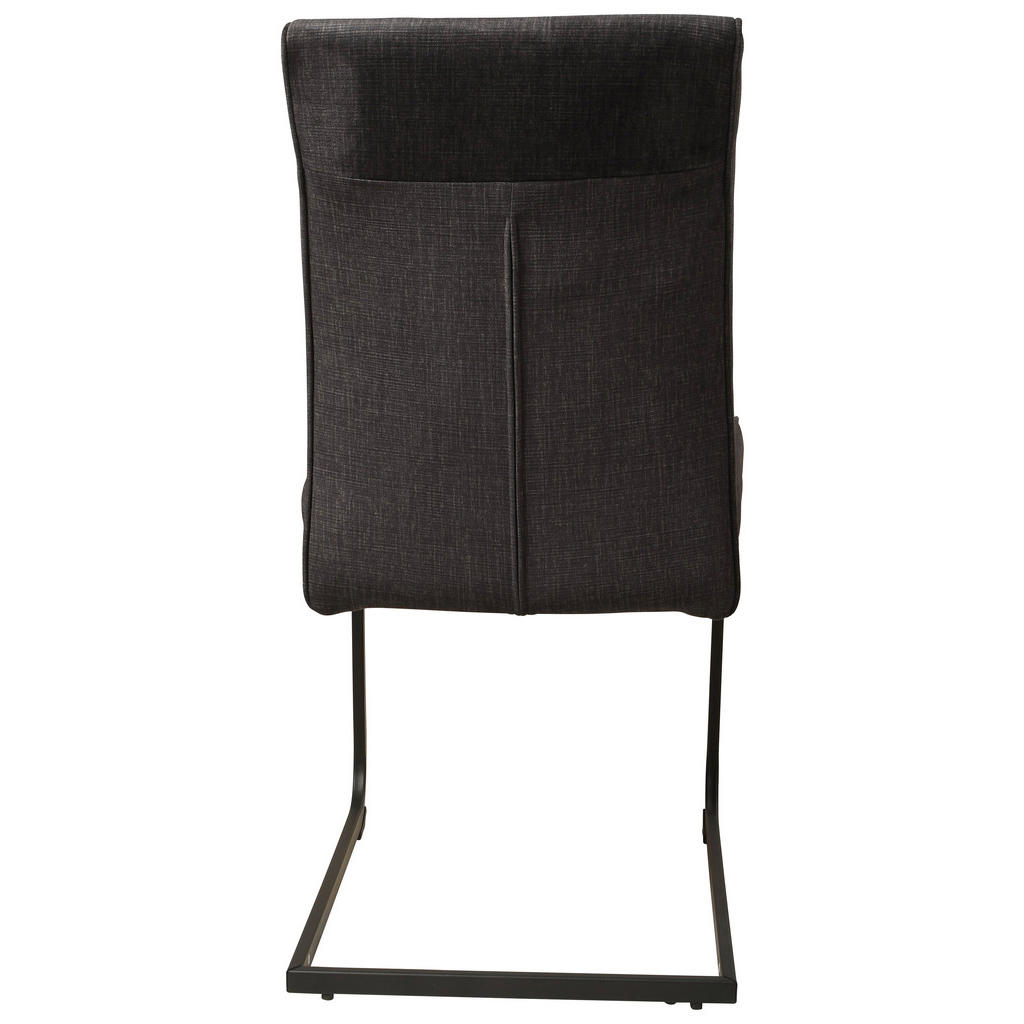 Thumbnail - Schwingstuhl Canberra anthrazit schwarz Samtoptik Metall