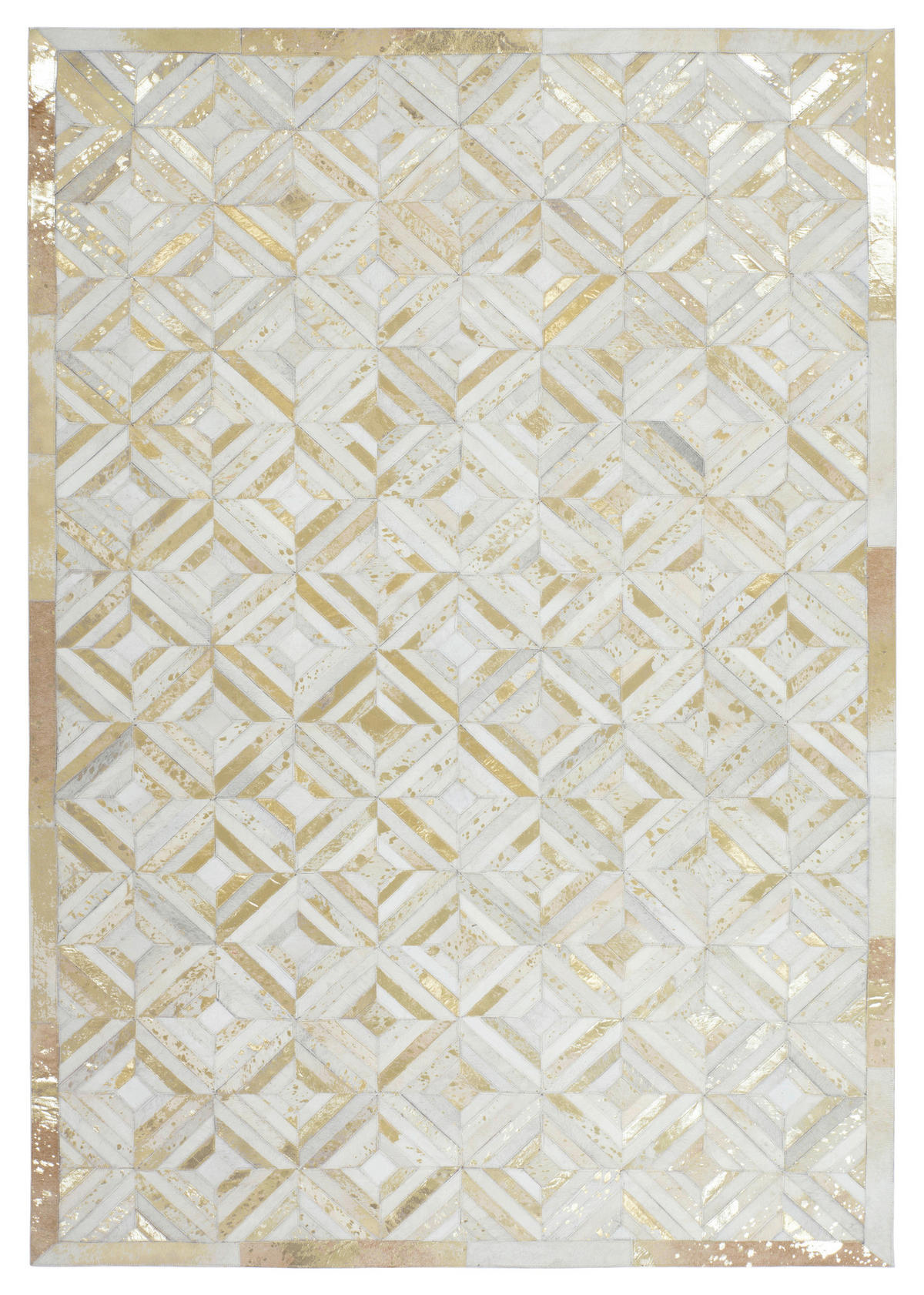 360Living Teppich Dazzle elfenbein B/L: ca. 80x150 cm Dazzle - gold/elfenbein (80,00/150,00cm) - 360Living